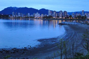 Dusk_View_of_Downtown_and_West_End_from_Kitsilano_Beach_-_Vancouver_BC_-_Canada